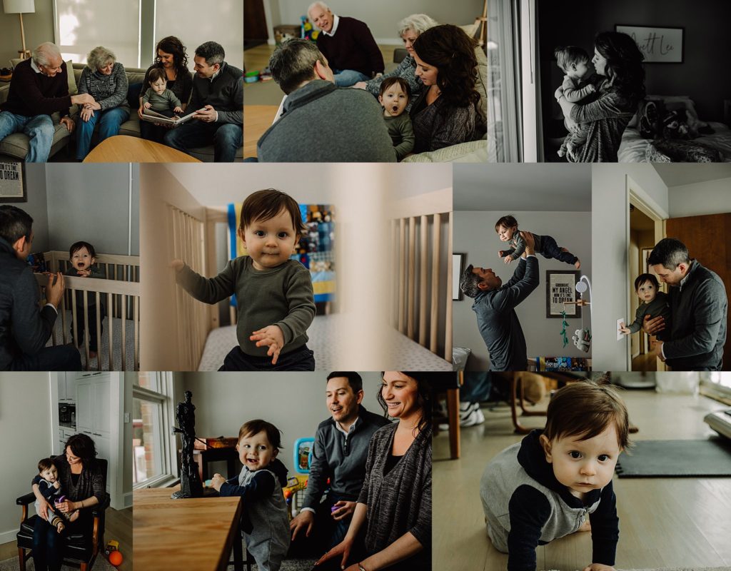 photos of the relationship of mom, dad and baby in home
